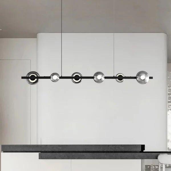 Auric Bar Glass Chandelier | N - Lighten | Remote - Control LED for Dining & Kitchen Islands - N - Lighten