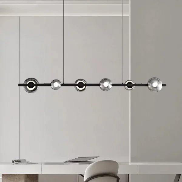 Auric Bar Glass Chandelier | N - Lighten | Remote - Control LED for Dining & Kitchen Islands - N - Lighten
