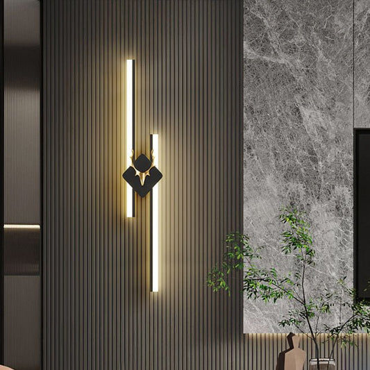 Aurora Antler Gold Wall Sconce | N - Lighten | Integrated LED for Bedroom & Bedside - N - Lighten
