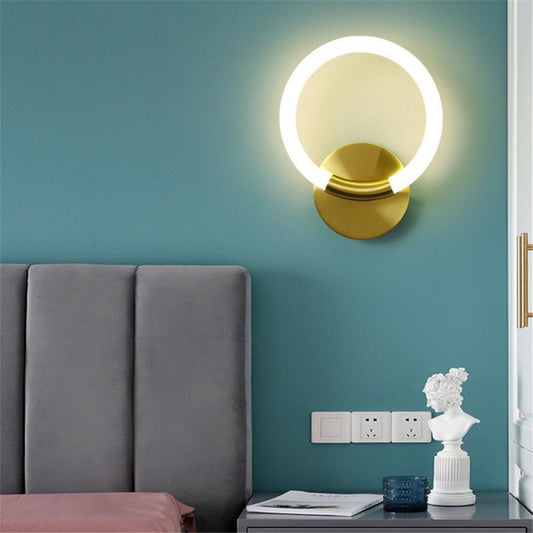 Aurora Arc Acrylic Wall Lamp | N - Lighten | Warm Built - in LED for Bedroom & Living Room - N - Lighten