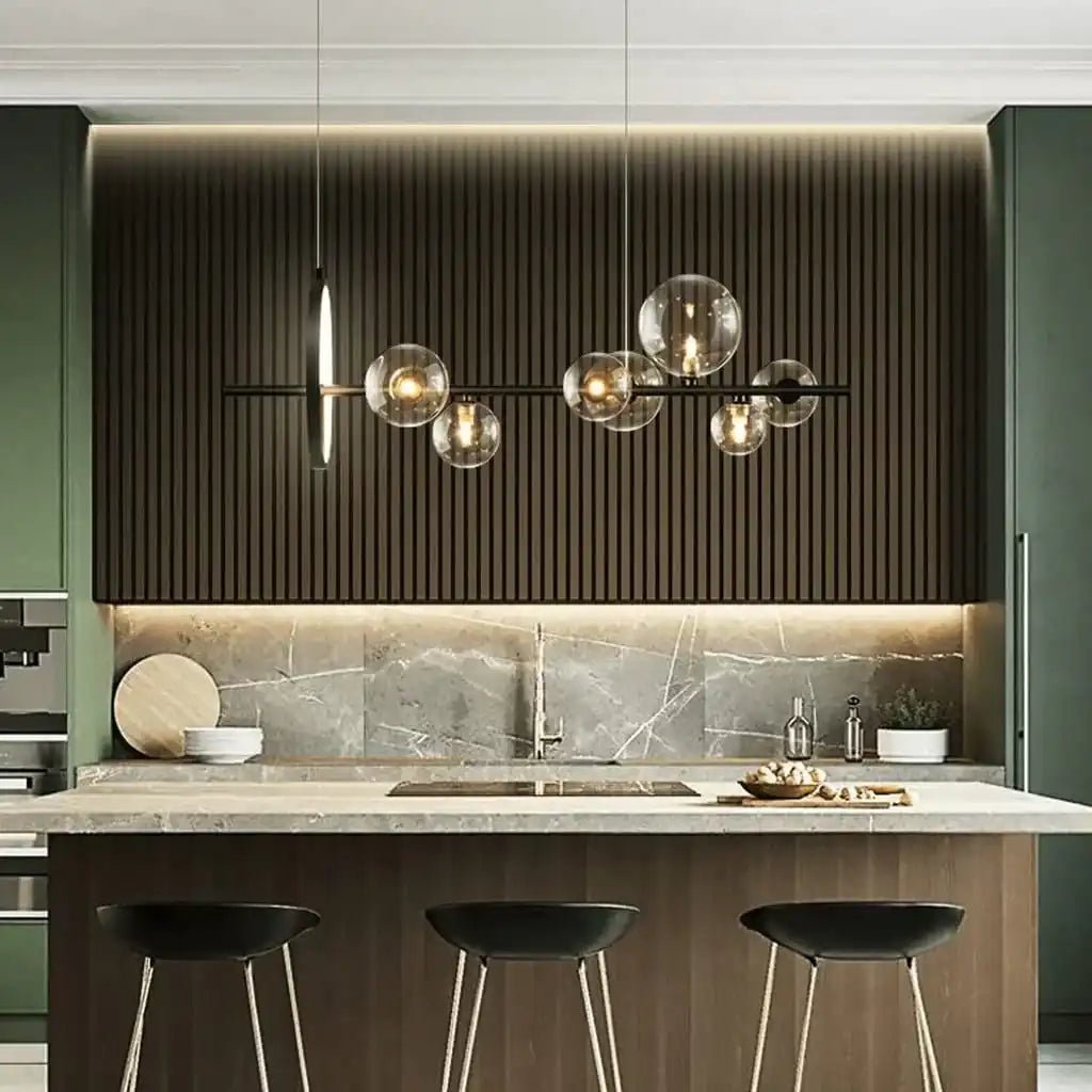 Aurora Bubble Glass Chandelier | N - Lighten | G9 Cluster for Living & Dining - N - Lighten