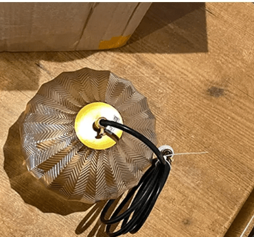 Aurora Globe Pendant Light | N - Lighten | Clear Glass for Bedroom, Bar & Staircase - N - Lighten