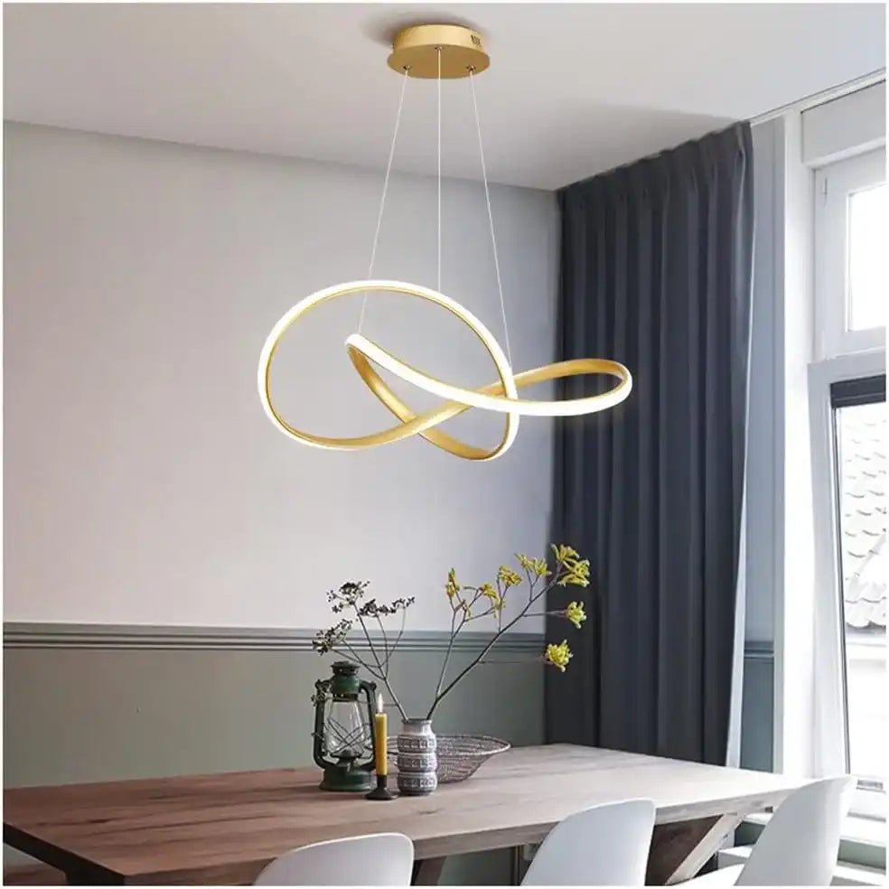 Aurora Ring Pendant Light | N - Lighten | Tricolor LED for Dining & Living - N - Lighten