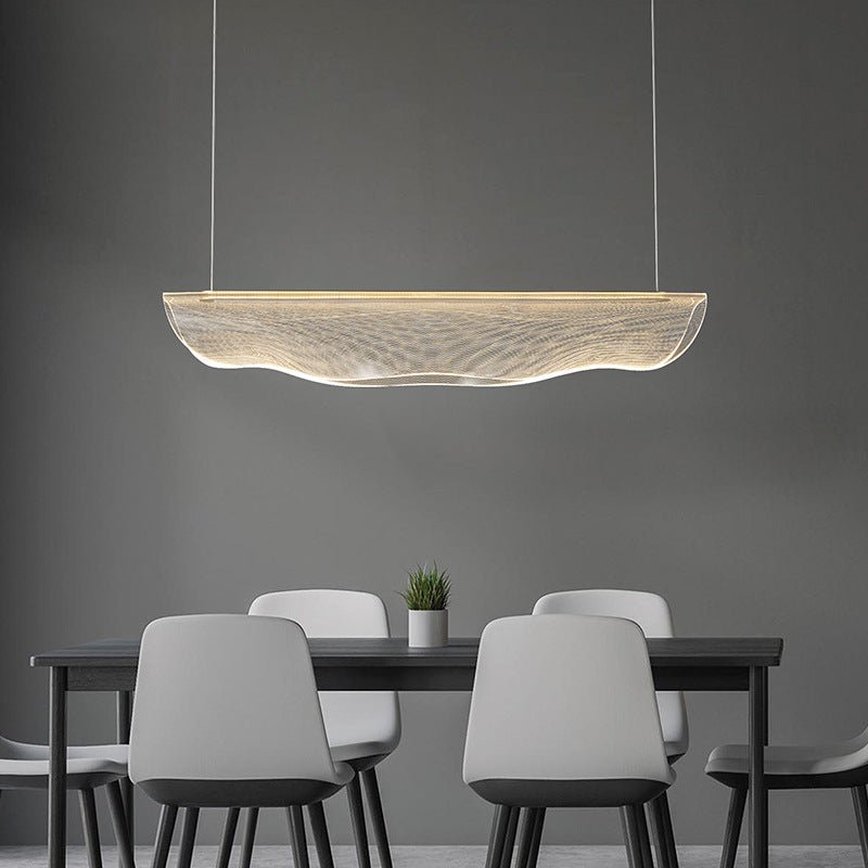 Aurora Strip Linear Chandelier | N - Lighten | Built - in LED for Dining & Kitchen Islands - N - Lighten
