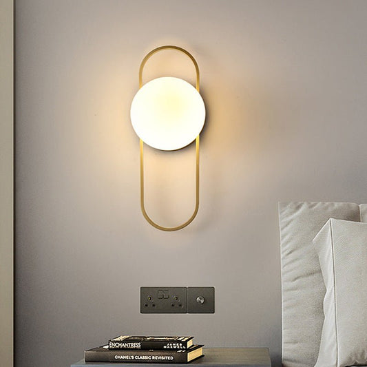 Aurum Arc Wall Lamp | N - Lighten | E27 Nordic Designer Light for Bedroom & Living Room - N - Lighten
