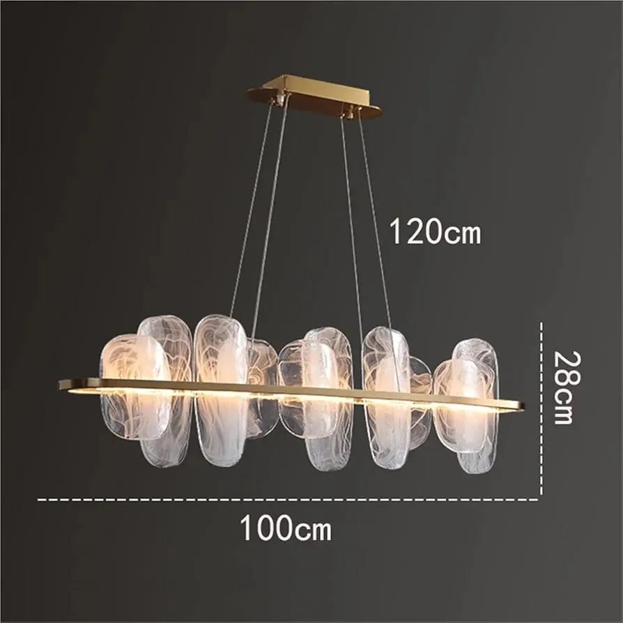 Dining Room Light Foyer Light Glass Chandelier N-Lighten Chandelier