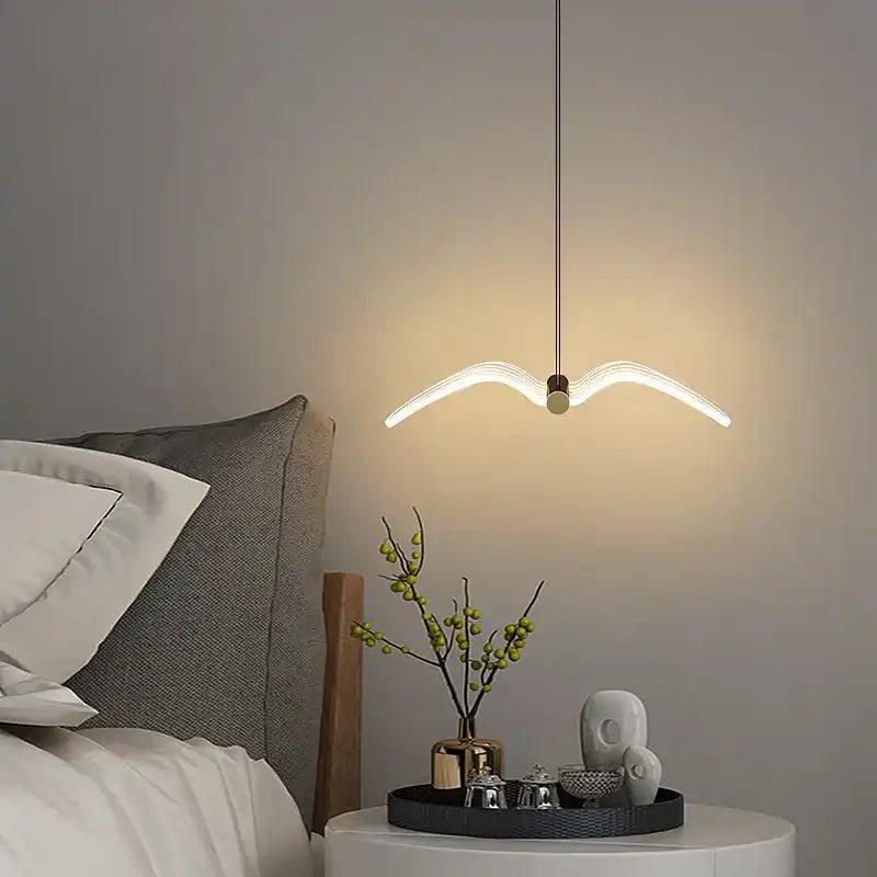 Aviara Bird Pendant Light | N - Lighten | Tricolor LED for Bedside & Reading Nook - N - Lighten