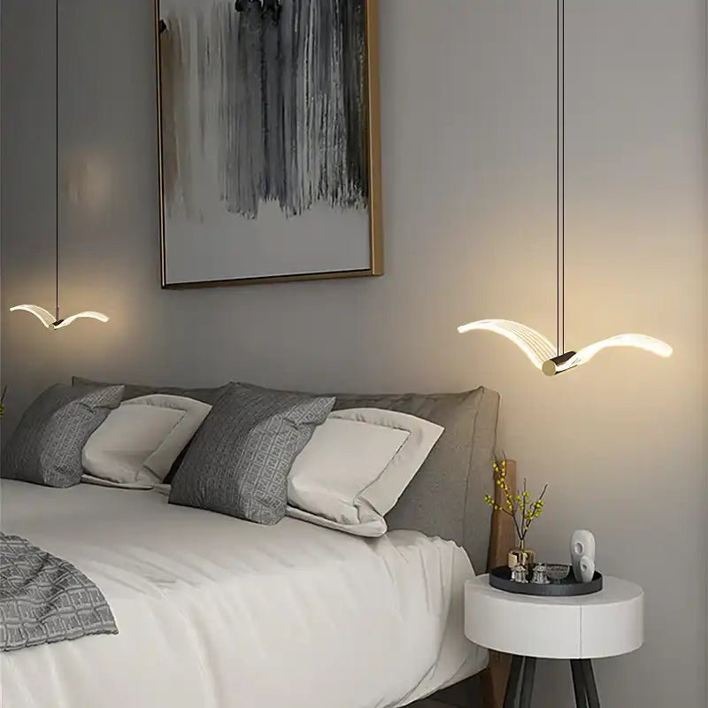Aviara Bird Pendant Light | N - Lighten | Tricolor LED for Bedside & Reading Nook - N - Lighten