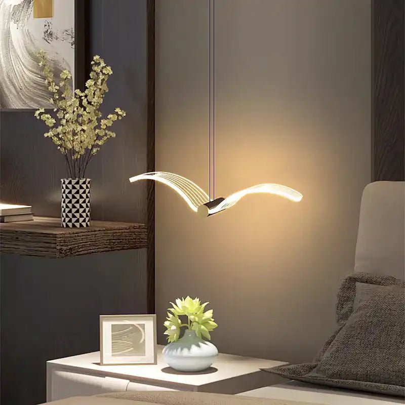 Aviara Bird Pendant Light | N - Lighten | Tricolor LED for Bedside & Reading Nook - N - Lighten