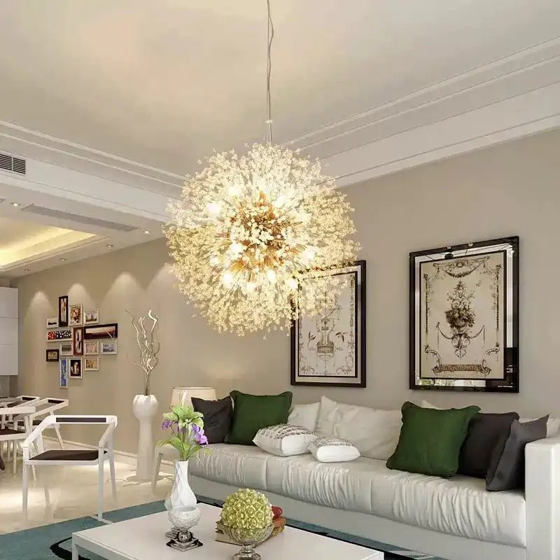 Celerio Chandelier | N - Lighten | Gold Sputnik Living Room - N - Lighten