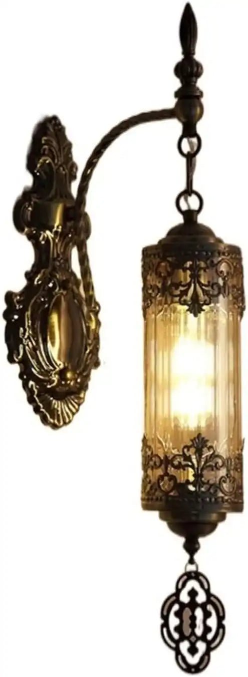 Corridor Glow Iron Wall Lamp | N - Lighten | Glass Shade for Staircase & Hallways - N - Lighten