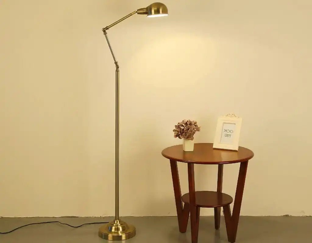 ForgeLine Floor Lamp | N - Lighten | Industrial Reading Light for Study & Bedroom - N - Lighten