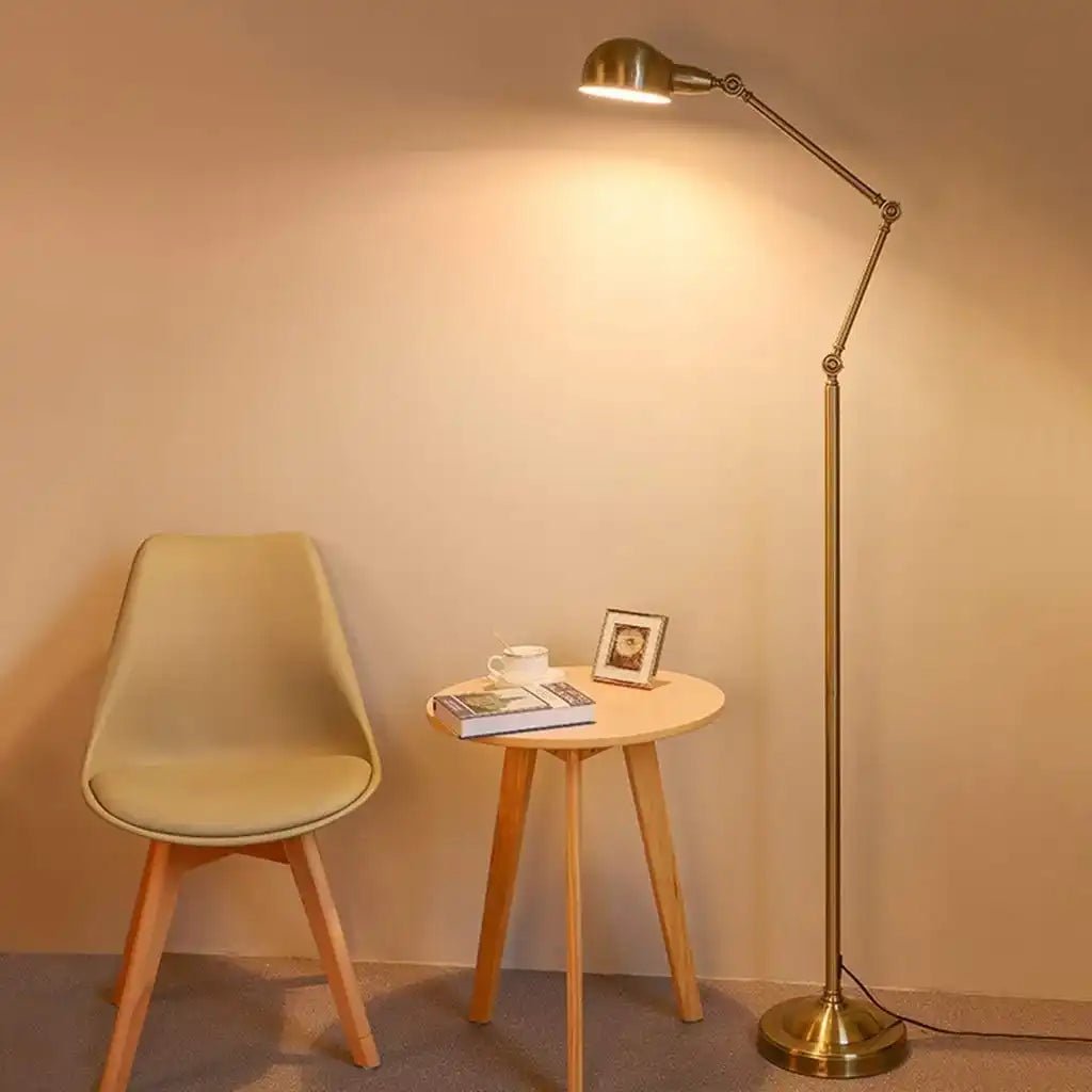 ForgeLine Floor Lamp | N - Lighten | Industrial Reading Light for Study & Bedroom - N - Lighten
