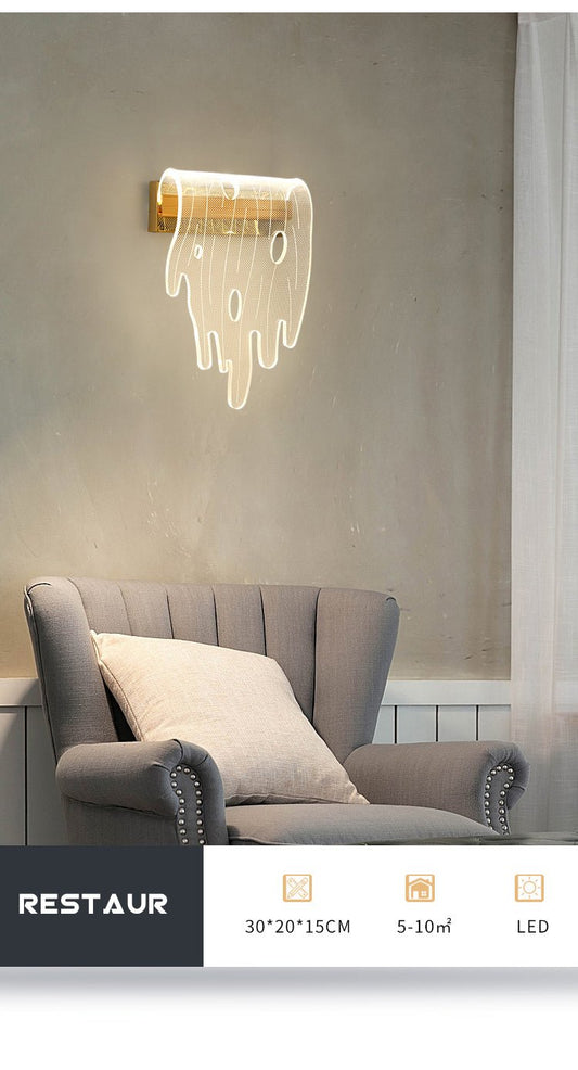 GridGlow Wall Lamp | N - Lighten | Built - in LED for Living Room & Bedside - N - Lighten