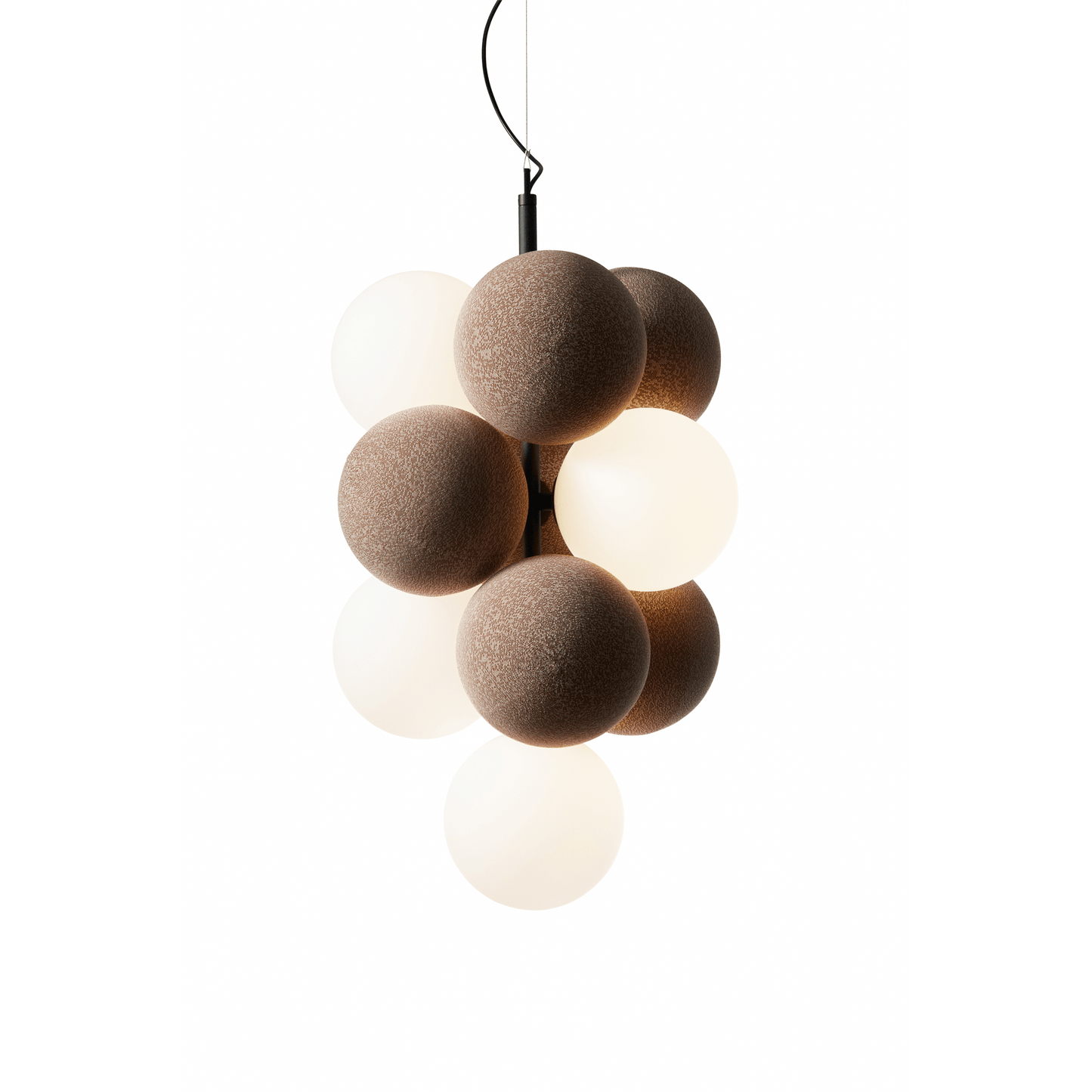 Holly Vertical Acoustic Pendant Light | N - Lighten | Dimmable glow for dining & foyer - N - Lighten