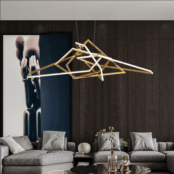 Gold Chandelier chandelier gold finish N-Lighten view 4