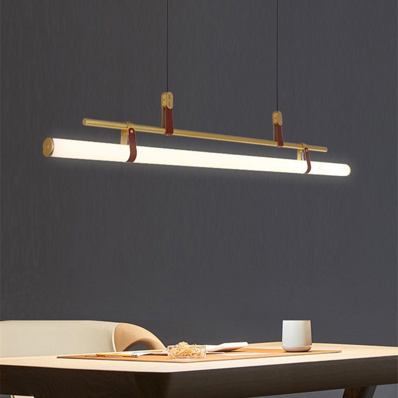 Linea Luxe Chandelier | N - Lighten | Built - in LED for Dining & Bar - N - Lighten