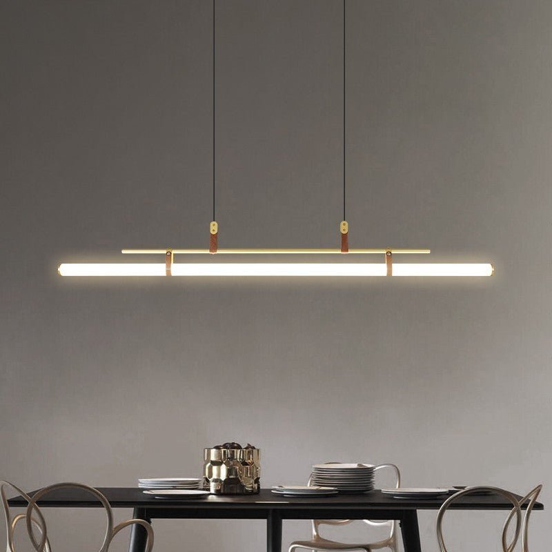Linea Luxe Chandelier | N - Lighten | Built - in LED for Dining & Bar - N - Lighten
