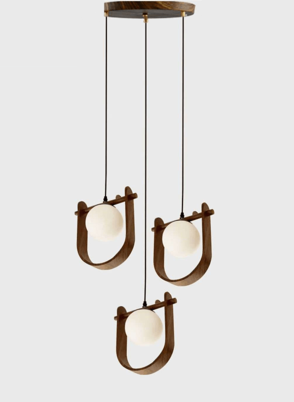 Magic Eye Nordic Pendant Light | N - Lighten | Sculptural glow for bedside & dining - N - Lighten