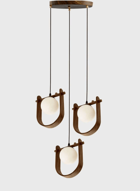 Magic Eye Nordic Pendant Light | N - Lighten | Sculptural glow for bedside & dining - N - Lighten