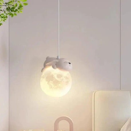 Moonlit Bunny Pendant Lamp| N - Lighten | Soft LED Glow for Kids Rooms & Nurseries - N - Lighten