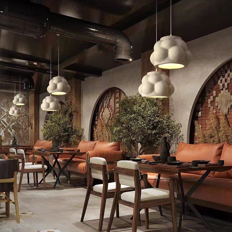 Moss Aura Pendant Light | N - Lighten | Minimal White Body for Homes & Restaurants - N - Lighten