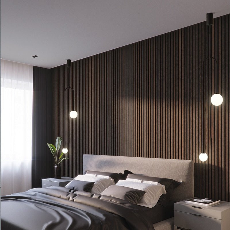 Nordic Orb Pendant Light | N - Lighten | Glass Globe Design for Bedroom & Dining - N - Lighten