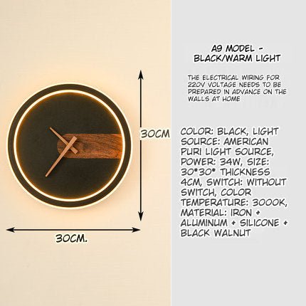 Orbis Black Wall Clock | N - Lighten - N - Lighten