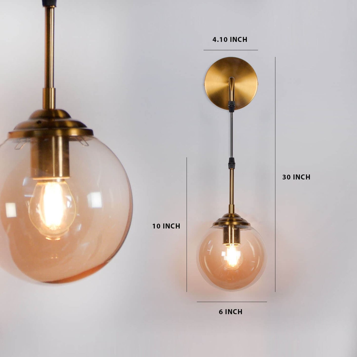 White Wall Lamp wall light white finish N-Lighten side view