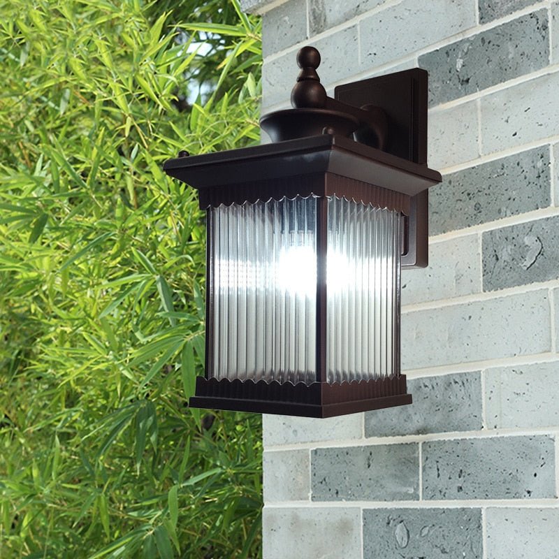 Regal Lantern Outdoor Wall Lamp | N - Lighten | Antique Finish for Gates & Porches - N - Lighten