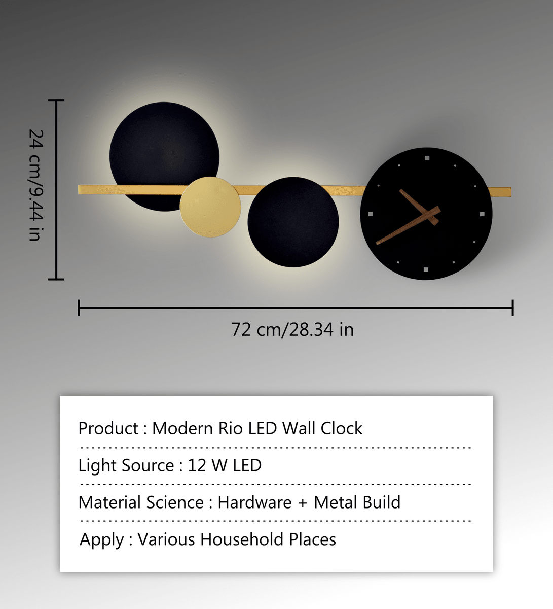 Rio TimeGlow Wall Lamp | N - Lighten | 3 - in - 1 LED for Living Rooms & Bedrooms - N - Lighten