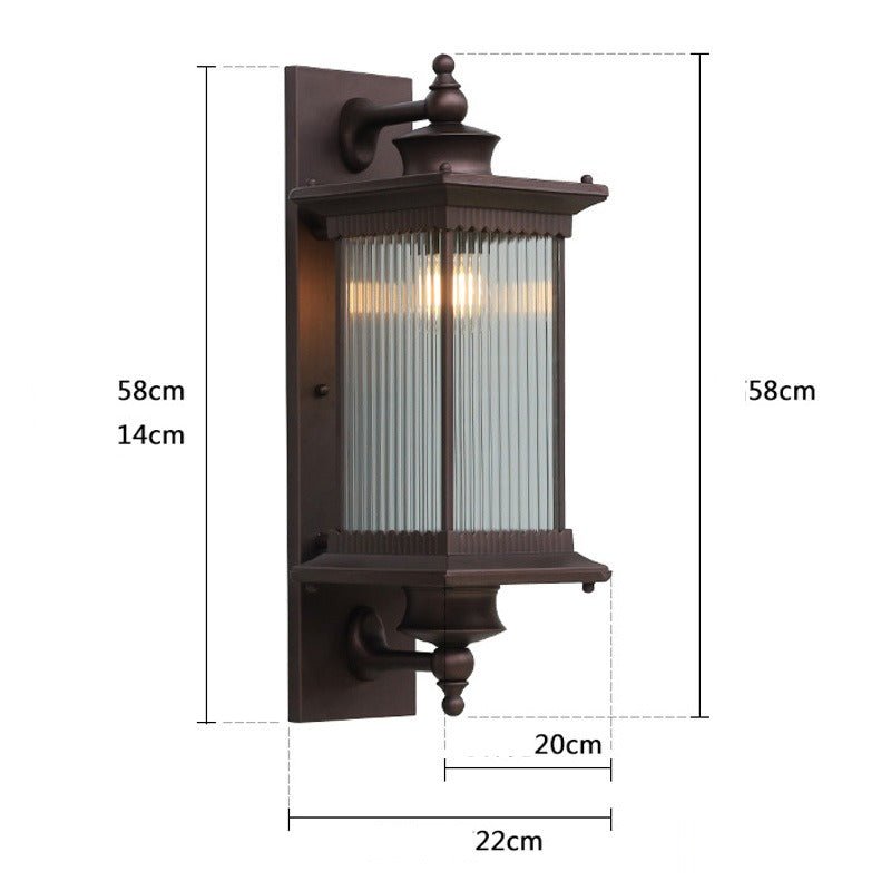Sentinel Wall Lamp | N - Lighten | Waterproof E27 for Gates & Villas - N - Lighten