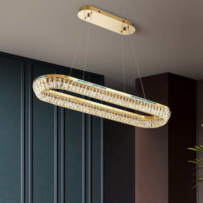 Shell Halo Ring Chandelier | N - Lighten | Luxury LED for Living & Dining - N - Lighten