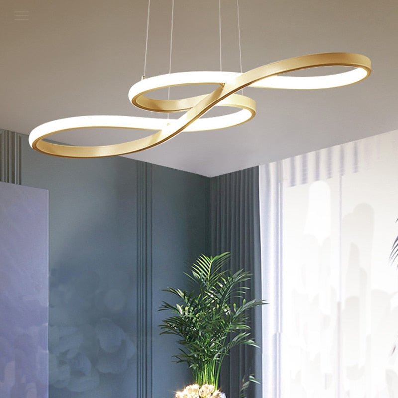 Spiral Loft Pendant Light | N - Lighten | 3 - in - 1 CCT LED for Dining & Kitchen - N - Lighten