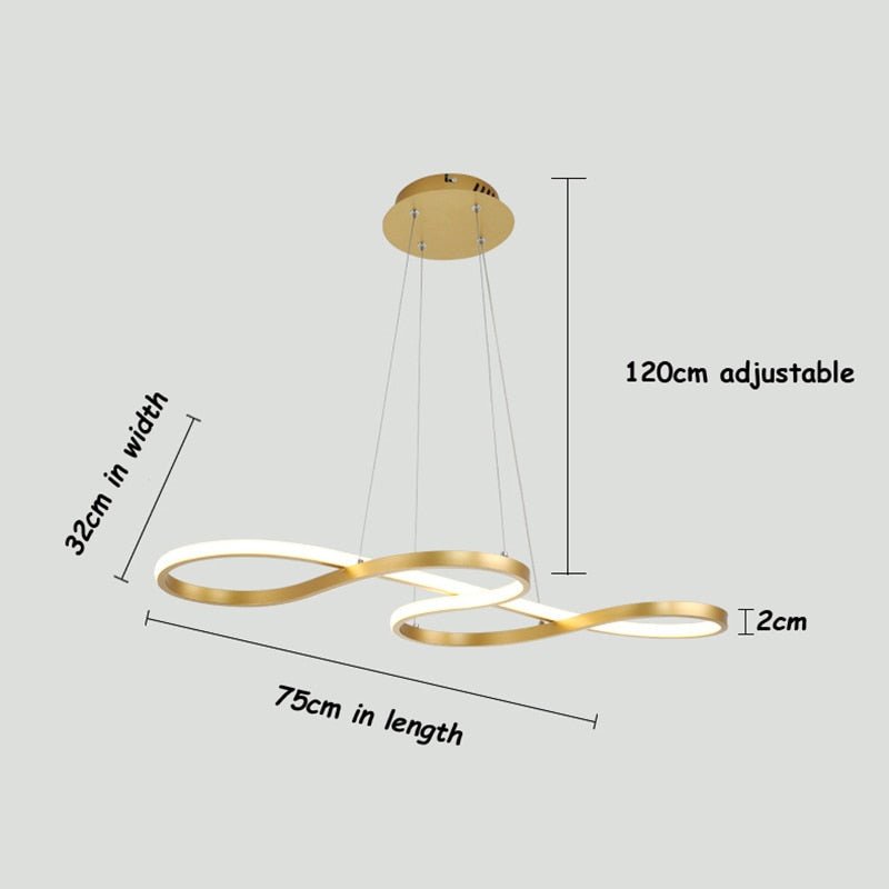Spiral Loft Pendant Light | N - Lighten | 3 - in - 1 CCT LED for Dining & Kitchen - N - Lighten