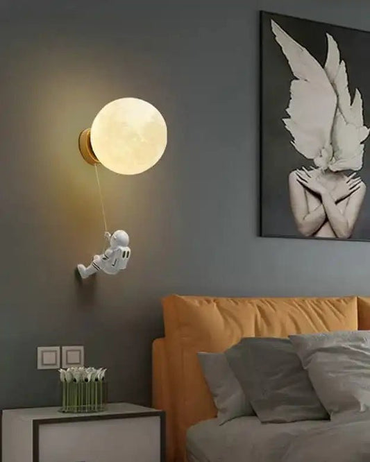 Stellar Buddy White Wall Light | N - Lighten | Astronaut LED for Kids Bedrooms - N - Lighten