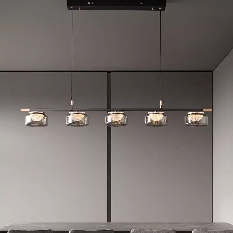 Stellar Linear Chandelier | N - Lighten | 3 - in - 1 Toggle CCT for Large Dining Spaces - N - Lighten