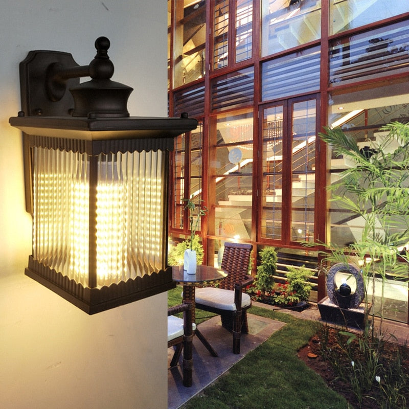 Antique Outdoor Wall Lamp outdoor wall lamp antique finish N-Lighten close-up