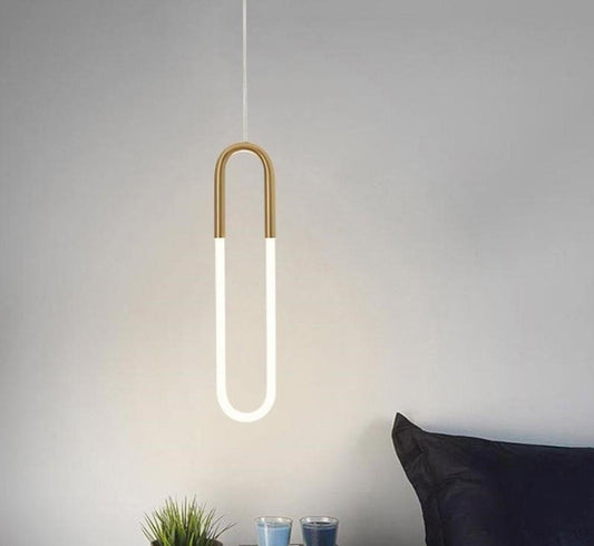 Valdora Pendant Lamp | N - Lighten | U - Shape LED for Bedroom & High Ceilings - N - Lighten