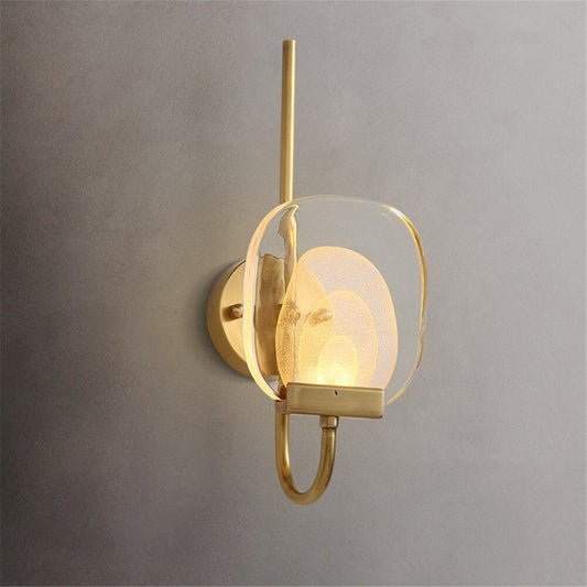 Wall Lamp | N - Lighten | Copper - Gold Glass LED for Bedside & Corridor - N - Lighten