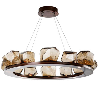 Nordic style chandelier designer glass model living room bedroom postmodern chandelier