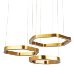 Modern Gold Acrylic Lampshade chandelier