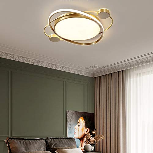 Gold Round with Ring Modern LED Chandeliers Ceiling Light
