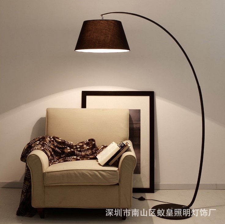 Vertical Floor Lamp Bedroom Living Room Fishing Lamp Simple Modern Floor Lamp