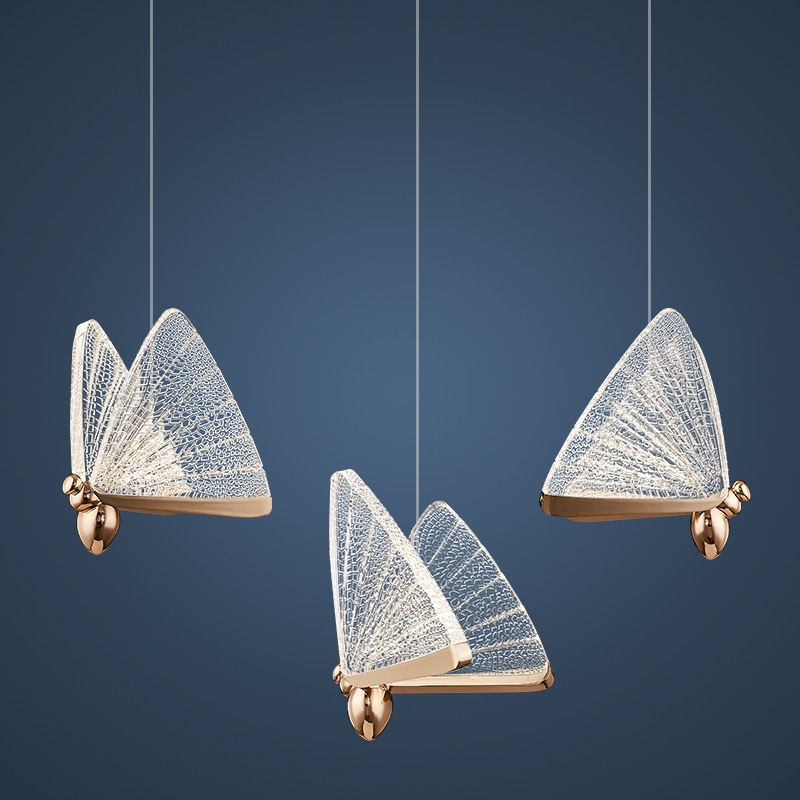 2021 New Luxury Butterfly Pendant Lights For Bedside Kid s Room Winfordo Lighting 8 2