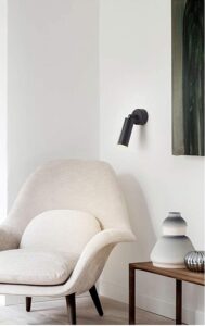 Indoor 6W LED Black Body Spotlight Wall Light