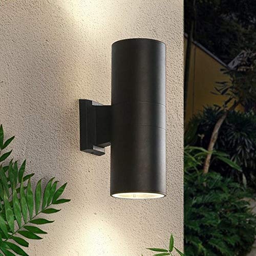 LED Waterproof Cylinder Black Body wall lamps