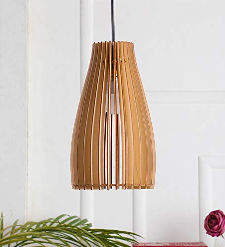 N-Lighten Cosmo Ripe Natural Wood Light Premium Ceiling Hanging Pendant lamp.