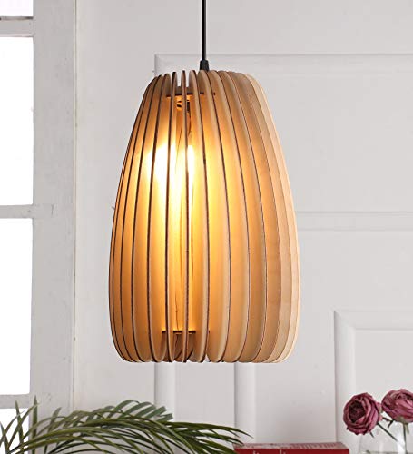N-Lighten N-Lighten Cosmo Valum Long Natural Wood Light Premium Ceiling Hanging Pendant lamp