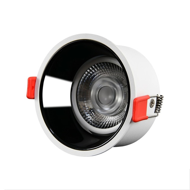 Deep Glare LED Downlight 220V 110V Spot LED downlight 8W 15W 20W Recessed in LED Ceiling lamp – Black White 5